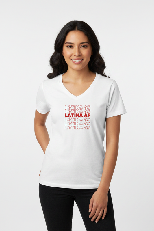 Latina AF v-neck t-shirt